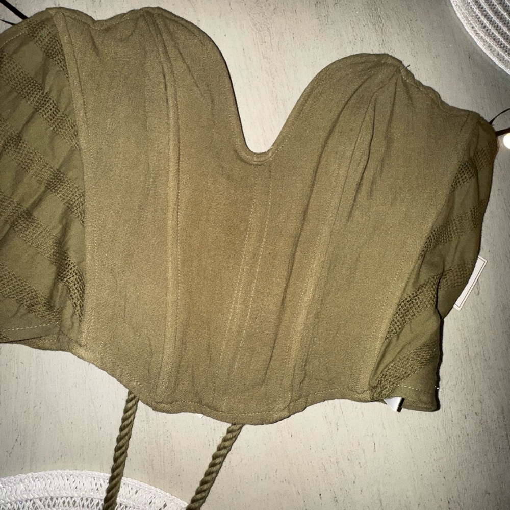 JLUXLABEL OLIVE DESTINATION LINEN SKIRT SET - Picture 7 of 8